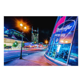 2021 Broadway in Nashville Tennessee - Print Fotodruck