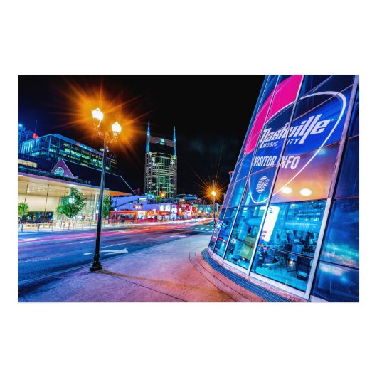 2021 Broadway in Nashville Tennessee - Print Fotodruck (Vorne)