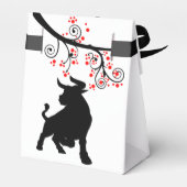 2021 chinesische Neujahrsblüten aus Ox und Rot Geschenkschachtel (Rückseite)