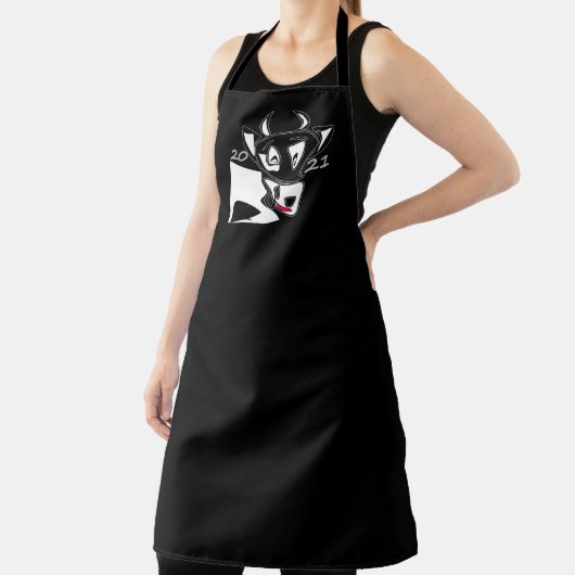 2021 Chinesisches Neujahr zur Illustration Spaß Ca Schürze (InSitu)