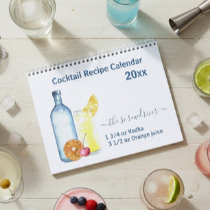 2021 Cocktail Mixed Drink Rezepte Alkohol Bar Kalender