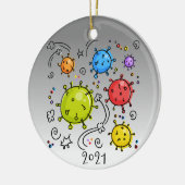 2021 Coronavirus Covid-19-Virus Keramik Ornament (Links)