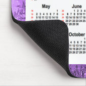 2021 Crazy Quilt Lila 52 Wochen Kalender von Janz Mousepad (Ecke)