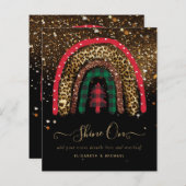 2021 Custom Christmas Rainbow Gold Glitzer Glam (Vorne/Hinten)
