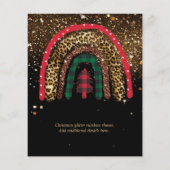 2021 Custom Christmas Rainbow Gold Glitzer Glam (Rückseite)