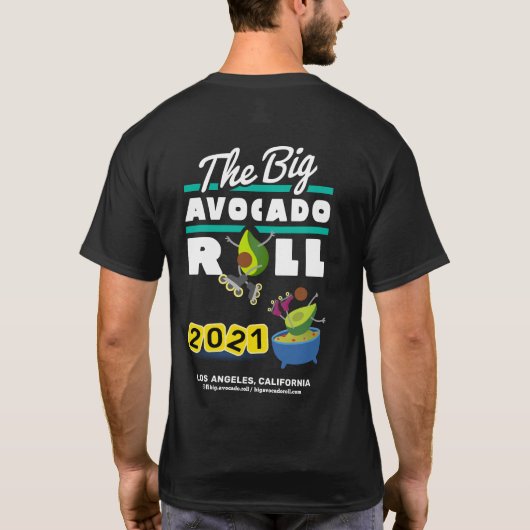 2021 Der große Avocado Roll - T - Shirt der Männer (Rückseite)