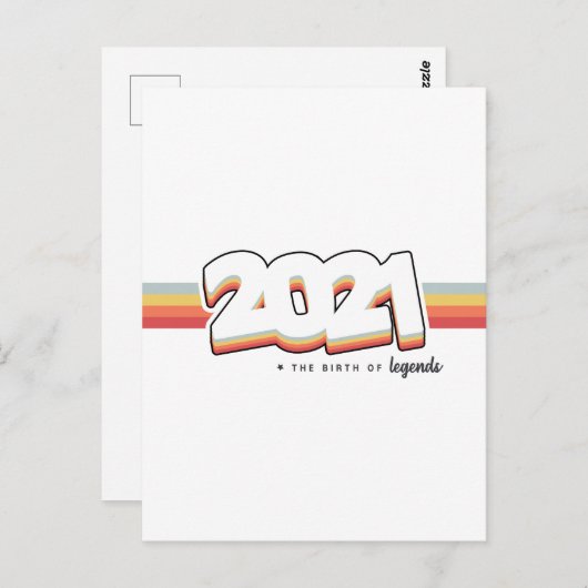 2021 Die Geburt von Legenden Postkarte (Vorne/Hinten)
