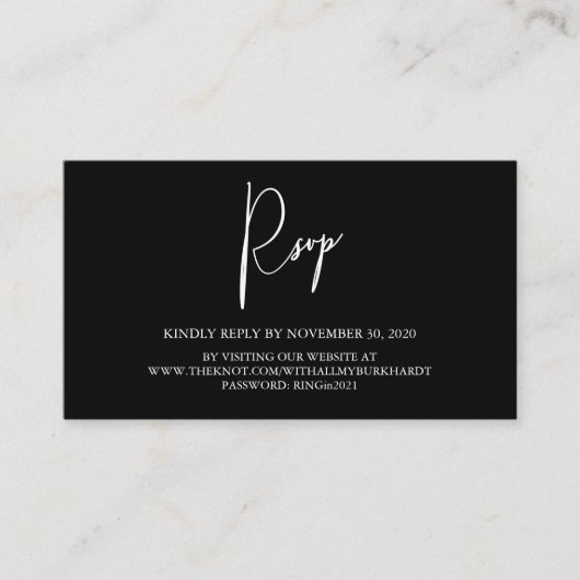 2021 Eine weitere benutzerdefinierte Einschließkar Begleitkarte (Vorderseite)