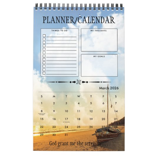 2021 Erholung-Geschenkplaner Kalender (Mär 2026)