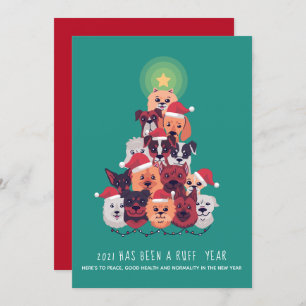 2021 Es ist ein RUFF Jahr DOG Weihnachtsbaum