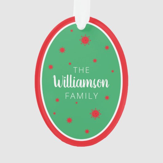 2021 Feierliche Weihnachtsfeier Ornament (Rückseite)