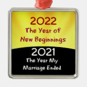 2021 Feiern zur Scheidung Ornament Aus Metall (Vorne)