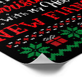 2021 First Christmas With My Hot New Fiance Xmas H Poster (Ecke)