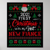 2021 First Christmas With My Hot New Fiance Xmas H Poster (Vorne)