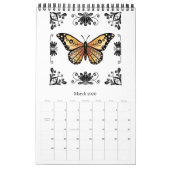 2021 Folk Art Bug Illustration Kalender (Mär 2026)