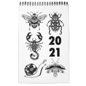 2021 Folk Art Bug Illustration Kalender (Titelbild)