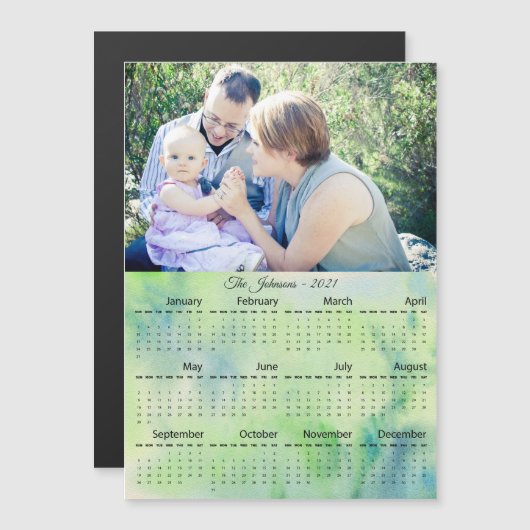 2021 Foto für kundenspezifische Anwendungen Green Magnetkarte (Vorne/Hinten)