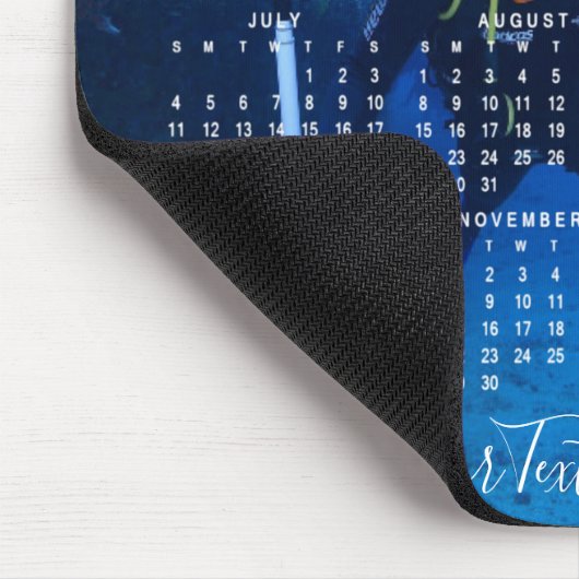 2021 Foto Kalender - Chic Script Mousepad (Ecke)