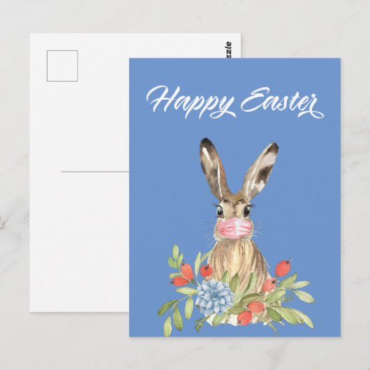 2021 Frohmask Bunny Quarantine Postkarte (Vorne/Hinten)