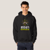 2021 Gamer Play Computer Video Games 2021 Firework Hoodie (Vorne ganz)