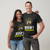 2021 Gamer Play Computer Video Games 2021 Firework T-Shirt (Unisex)