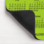2021 Gelber grüner Kalender von Janz Mouse Pad Mousepad (Ecke)