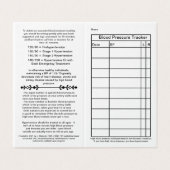 2021 Handy Wallet Card für die Blutdruckverfolgung Visitenkarten (Außenseite Aufgefaltet)