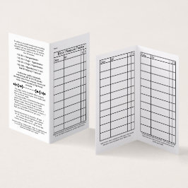 2021 Handy Wallet Card für die Blutdruckverfolgung Visitenkarten