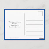 2021 | Happy New Year | Schneeflocken | Unternehme Postkarte (Rückseite)