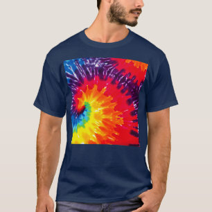 2021 Hippie Dippie Gefärbte Krawatte Muster T-Shirt