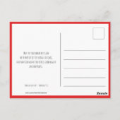 2021 Hugs Kisses fangen auf | Neujahr Postkarte (Rückseite)