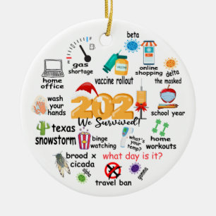 2021 im Jahr, um sich an den "Funny Keepake" zu er Keramik Ornament
