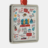 2021 Impfjahr Veranstaltungen Weihnachtsbaum Ornament Aus Metall (Rechts)