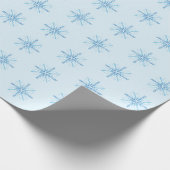 2021 Impfstoff Coronavirus Schneeflocken Weihnacht Geschenkpapier (Ecke)