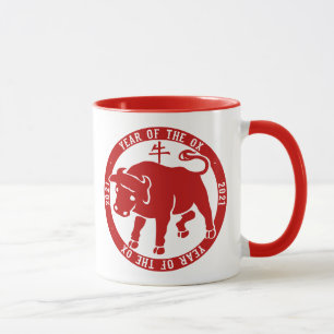 2021 Jahr des Ochsen Tasse