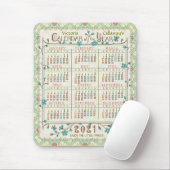 2021 Jahr Kalender Viktorianisch Jugendstil | Benu Mousepad (Mit Mouse)
