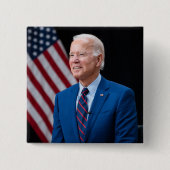 2021 Joe Biden US-Präsident Portrait Button (Vorderseite)