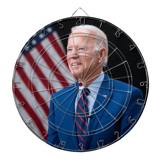 2021 Joe Biden US-Präsident Portrait Dartscheibe (vorne)