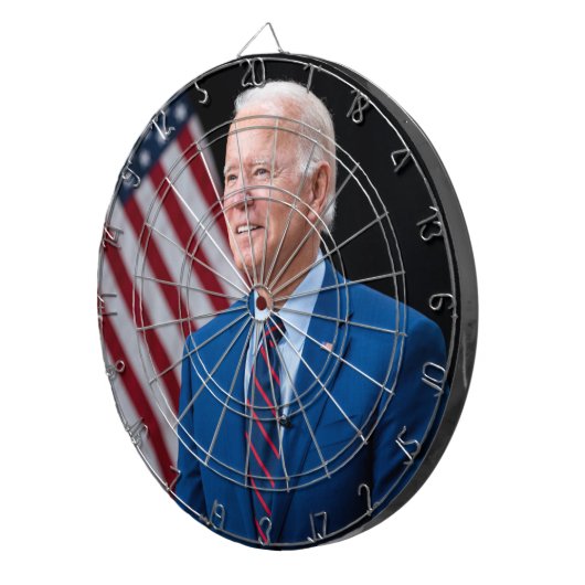 2021 Joe Biden US-Präsident Portrait Dartscheibe (Vorderseite rechts)