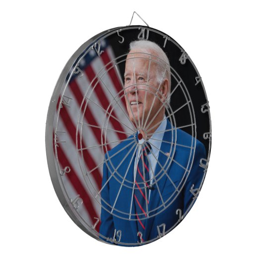 2021 Joe Biden US-Präsident Portrait Dartscheibe (Vorderseite Links)