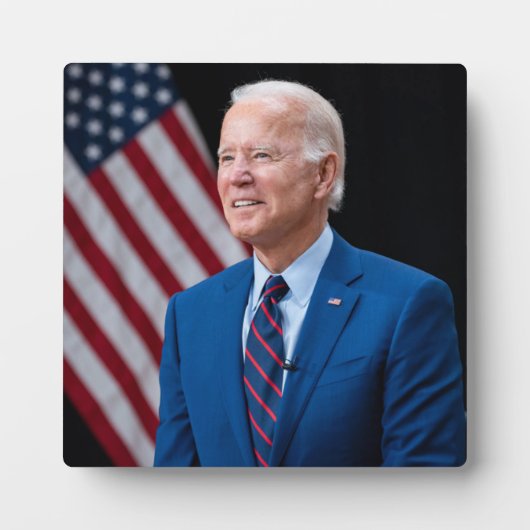 2021 Joe Biden US-Präsident Portrait Fotoplatte (Vorderseite)