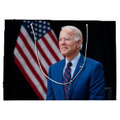 2021 Joe Biden US-Präsident Portrait Große Geschenktüte (Rückseite)