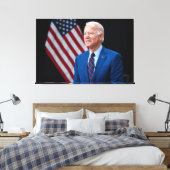2021 Joe Biden US-Präsident Portrait Leinwanddruck (Insitu (Schlafzimmer))