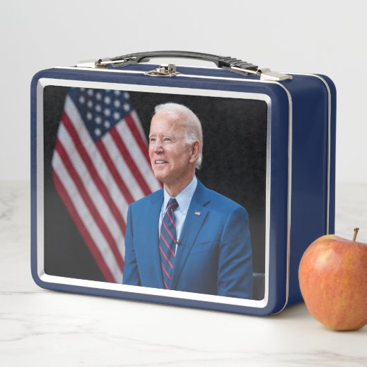 2021 Joe Biden US-Präsident Portrait Metall Brotdose (Beispiel)
