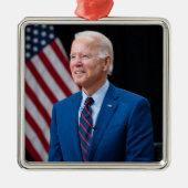2021 Joe Biden US-Präsident Portrait Ornament Aus Metall (Vorne)