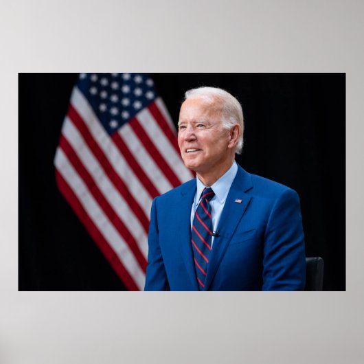 2021 Joe Biden US-Präsident Portrait Poster (Vorne)