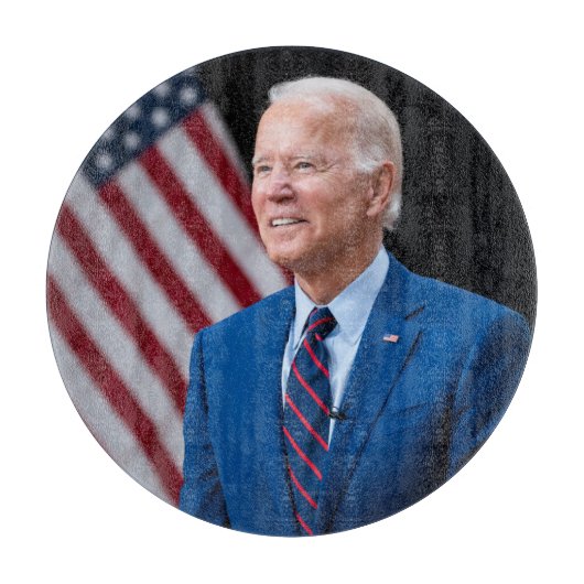 2021 Joe Biden US-Präsident Portrait Schneidebrett (Vorderseite)