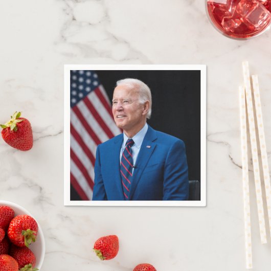 2021 Joe Biden US-Präsident Portrait Serviette (Beispiel)