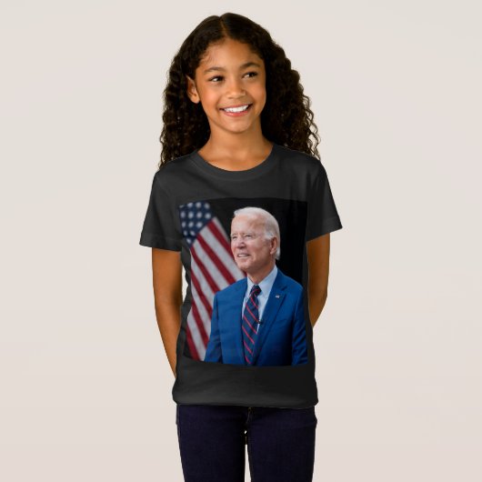 2021 Joe Biden US-Präsident Portrait T-Shirt (Vorne ganz)