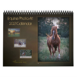 2021 Kalender der Fine Art Art der Equine